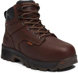 Timberland TiTAN EV 6 Composite Toe Work Boot in Dark Brown Full Grain at Nordstrom, Size 11