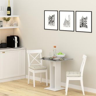 Vicco Mesa De Comedor Repose, Hormig&oacute;n, 65 X 65 Cm Vicco