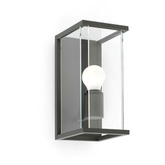Faro Barcelona Faro Barcelona - Faro Nala - 1 Light Outdoor Wall Lantern Dark Grey IP54, E27