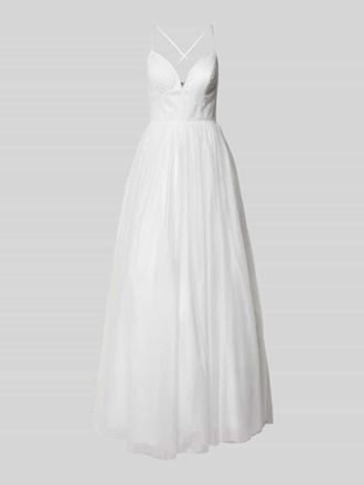 Luxuar Luxuar Brautkleid mit Raffungen in Offwhite, Gr&ouml;&szlig;e 32