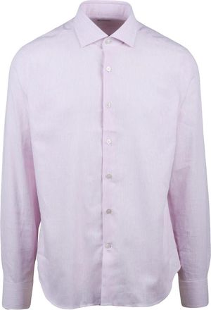 Ghirardelli Ghirardelli Long Sleeve Cotton Shirt With Vertical Stripe Pattern