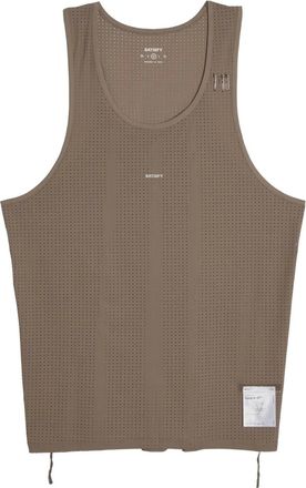 SATISFY Space-O tanktop verfraaid met logoprint - Bruin