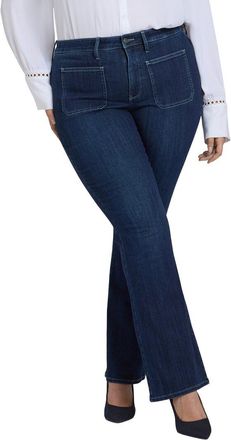 NYDJ Plus Ava Ink Skyline Flare Jean