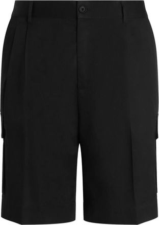 Dolce & Gabbana Cargo corti con pieghe - Nero