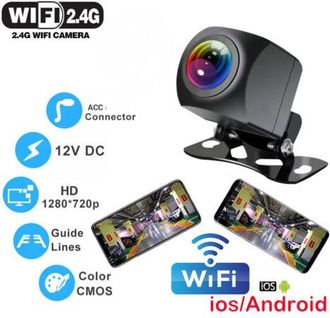 OEM Telecamera Posteriore Wireless Per Auto Con Wifi, 170 Gradi, Dash Cam, Visione Notturna Hd, Per Iphone, Android, 12 V