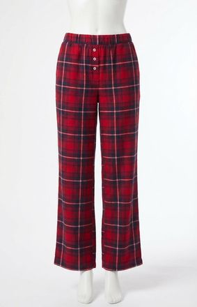 Z Supply Hangout Plaid Pant In Red And Navy