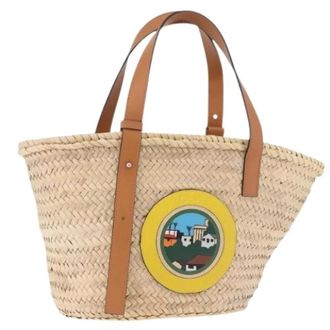 Loewe Pre-owned Raffia Hand Bag - Dames - Vintage Shopper - Beige - ONE Size - Vintage