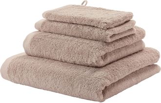 Aquanova Jacquard gewebtes Design Handtuch London Nougat - in verschiedenen Grössen