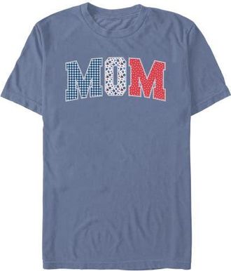 Minnie Mouse Mens Minnie Mouse Mom Three Collegiate Patterns T Shirt in Blue Jean at Nordstrom, Size Xxx-Large