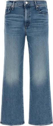 Mother The Kick It Ankle - Dames - Loose Fit Jeans - Blauw - W28 - Katoen - Jeans