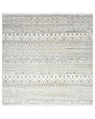 Solo Rugs Thomas Bohemian Moroccan Wool, Viscose & Cotton Area Rug