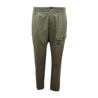 Paolo Pecora Slim-fit Trousers, male, Green, Size: XL 25E C1M0 B091 0072 5577 Cargo Pinces Trousers