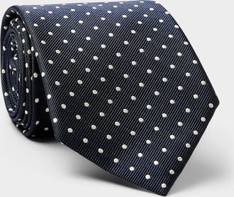 Paul Smith Mens Polka-dotted pure silk tie