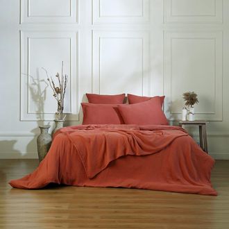Febronie Funda n&oacute;rdica gasa de algod&oacute;n rojo toscano 240x220