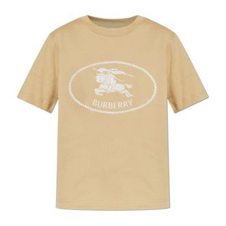 Burberry T-Shirts, female, Beige, Size: 2XS T-shirt with logo