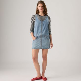 Levi's Mini Zip Dress - Womens - XS - Medium Wash / Not The Same Skirtall