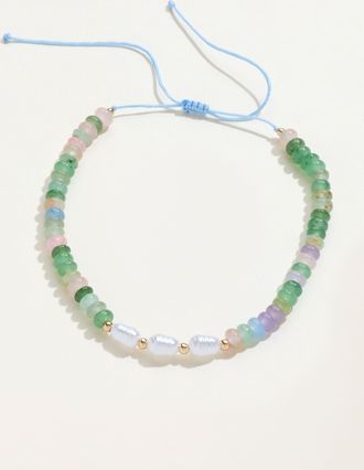 Fat Face FatFace Multi Colour Adjustable Stone Bracelet