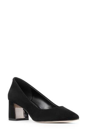 Donald J Pliner Suzette Pointed Toe Pump in Black Suede at Nordstrom Rack, Size 5.5
