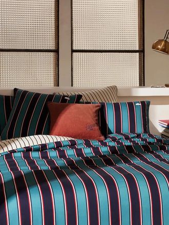 Lacoste striped duvet cover - Blue