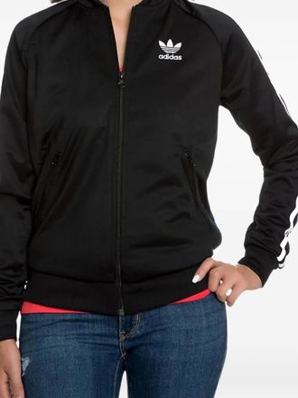 adidas Originals zip-up jacket - women - Polyester - 4 - Black