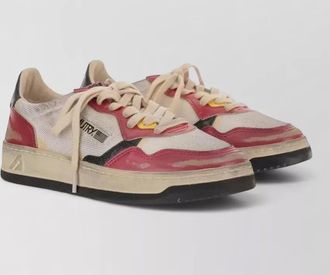 Autry medalist super vintage low mesh leather sneakers