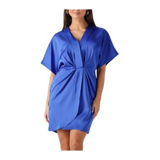 Notre-V Kleedjes, Dames, Blauw, S, Charm Mini Jurk