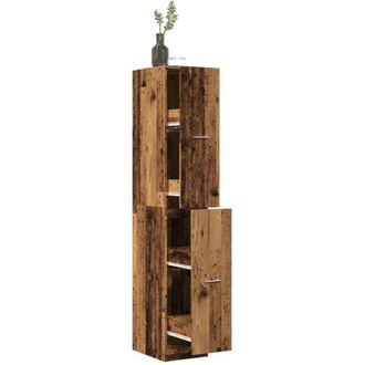 vidaXL Armario Botiqu&iacute;n Madera De Ingenier&iacute;a Envejecido 30x41x174,5 Cm Vidaxl