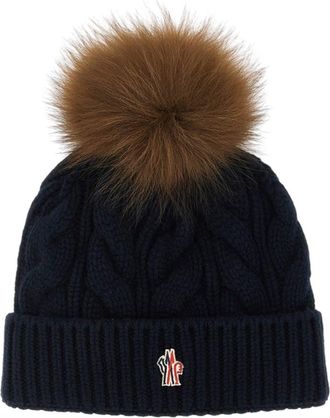 Moncler Navy Blue Knitted Beanies Cap