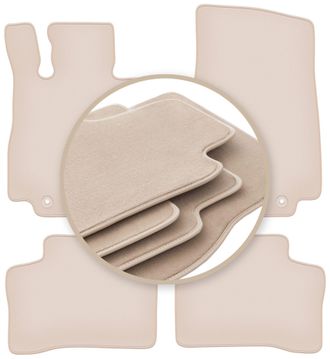 OEM Alfombrillas Premium Beige Para: Mercedes Eqc N293 Suv 2019