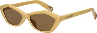Jacquemus Kinder-Sonnenbrille f&uuml;r Herren, Acetat, Gelb/Banane
