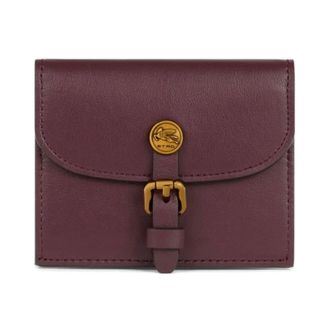 Etro Accessoires, Dames, Bruin, ONE Size, Leer, Leather Pony Card Holder