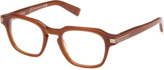 Ermenegildo Zegna Optical Frame - Heren - Brillen - Bruin - 50 MM - Accessoires
