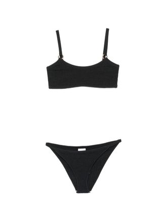 Hunza G Iris Bikini With Gold Hoops