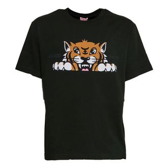 Kenzo Heren, Tops, Zwart, Maat: M Katoen