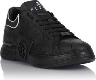 Philipp Plein Low Top Sneakers Phantom Monogram Unisex in Black/black at Nordstrom, Size 43