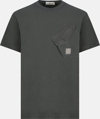 Stone Island SLANT POCKET 2100008 T SHIRT Size: XL, colour: GREY