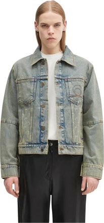 Marine Serre Hombre, Chaquetas, Azul, Talla: M