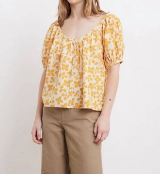 Apiece Apart La Lidia Top In Resist Floral Cream