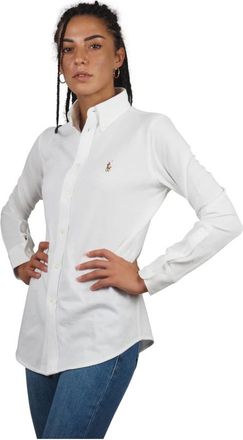 Ralph Lauren Overhemden, Dames, Wit, L, Katoen, Shirts