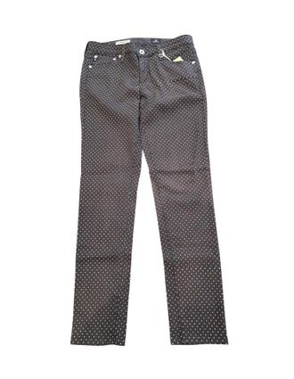 AG - Adriano Goldschmied Womens Legging Ankle Mid Rise Skinny Jeans In Black Wash