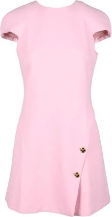 Versace Dames, Jurken, Roze, Maat: XS Wol