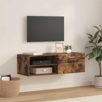vidaXL Vidaxl - Mobile tv Rovere fumo 100.5 x 39 x 30 cm Legno multistrato