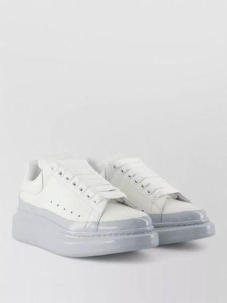 Alexander McQueen oversized leather sneakers low top design