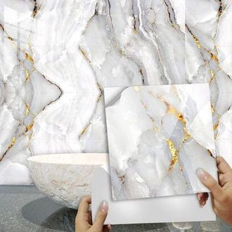 OEM Adhesivos Para Cocina De 30x30 Cm Con Dise&ntilde;o De M&aacute;rmol Dorado. Adhesivos Para Pared, Azulejos De Cocina, Adhesivos Para Ba&ntilde;o, Azulejos De Pvc Adhesivo
