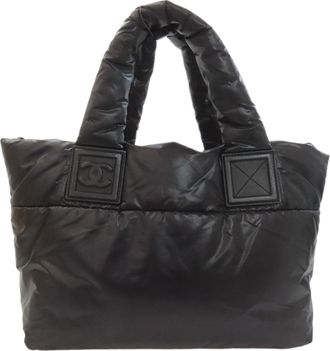 Chanel Black Nylon Tote Bag (Pre-Owned)