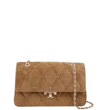 Tory Burch Brown Bunny Medium Shoulder Bag