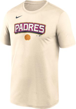 Nike San Diego Padres City Connect Team Phrase Script Nike Mens Dri-FIT MLB T-Shirt in Brown | NKGK15APYP-TG9