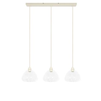 Light & Living Light&living - L&aacute;mpara Colgante - Bisho - Beige - Vidrio - Gran