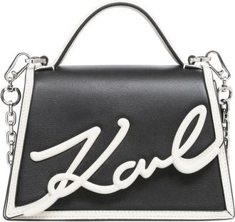 Karl Lagerfeld K/Signature 2.0 Handbag - Dames - Handtassen - Zwart - ONE Size - Tassen