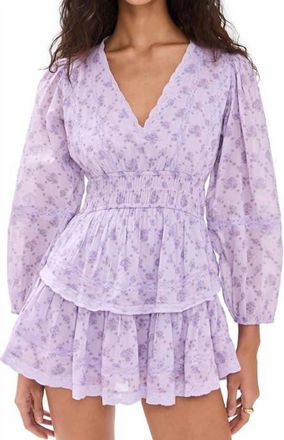 LoveShackFancy Rosamina Dress In Lilac Dream